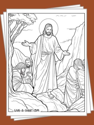 Printable jesus raising lazarus coloring pages free download.