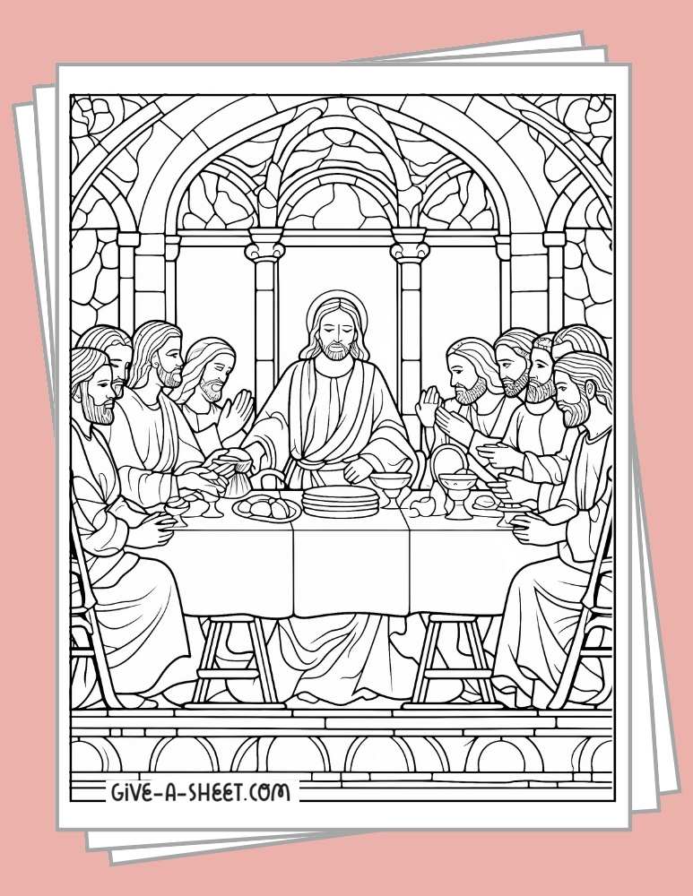 Printable Jesus coloring pages free download.