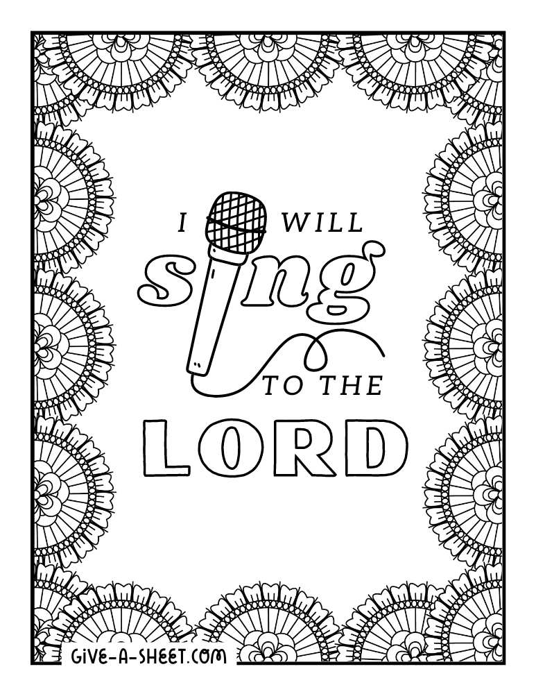 Bible verse doctrine coloring page.