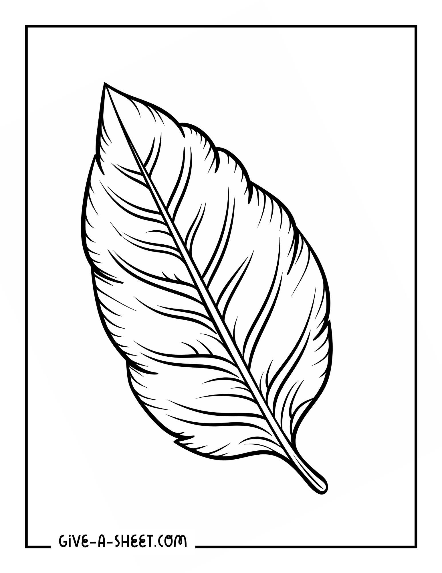 Chestnut leaf fall coloring page for kids.