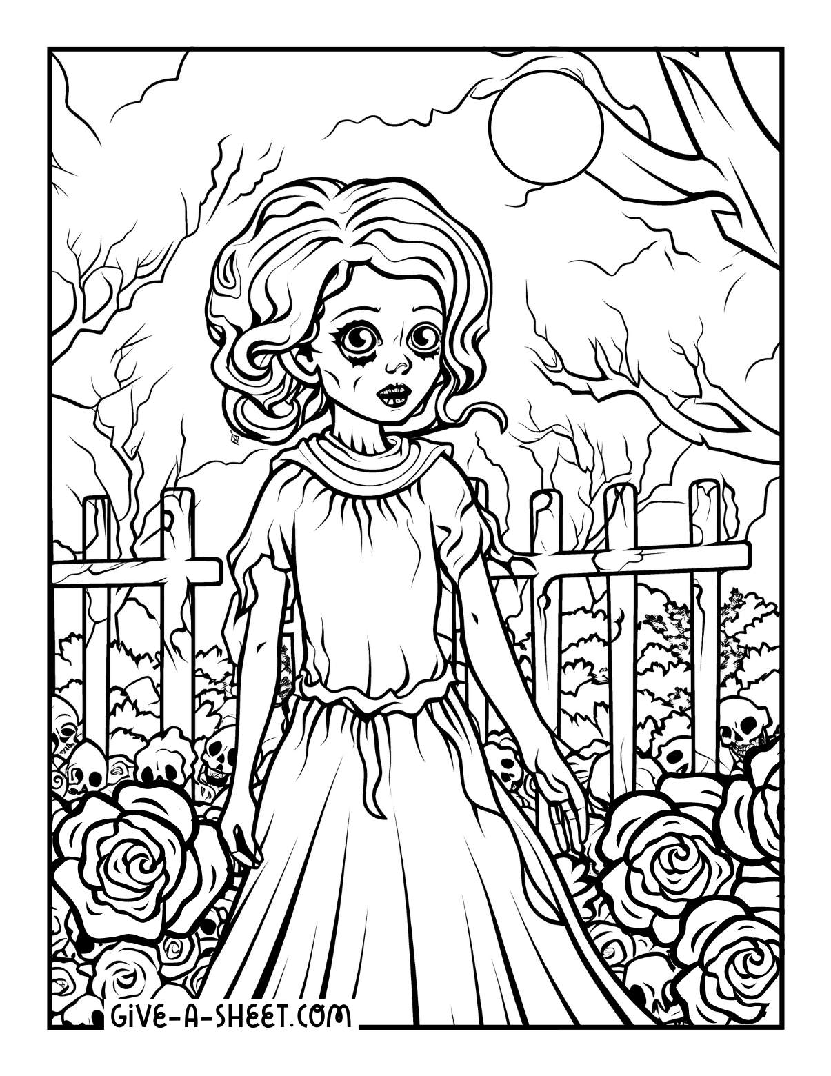 Corpse bride garden warfare coloring page.