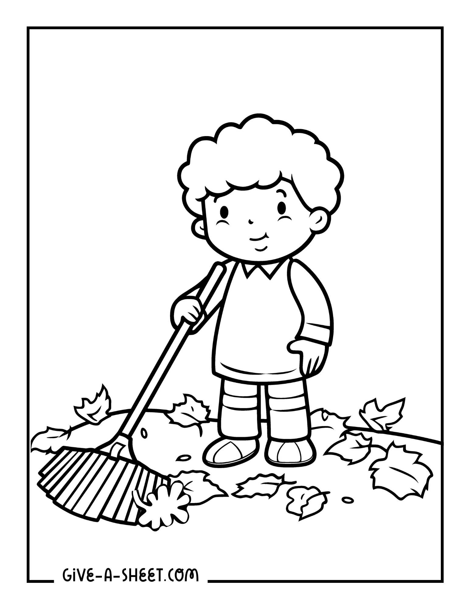 Free fall leaf coloring pages for kids.