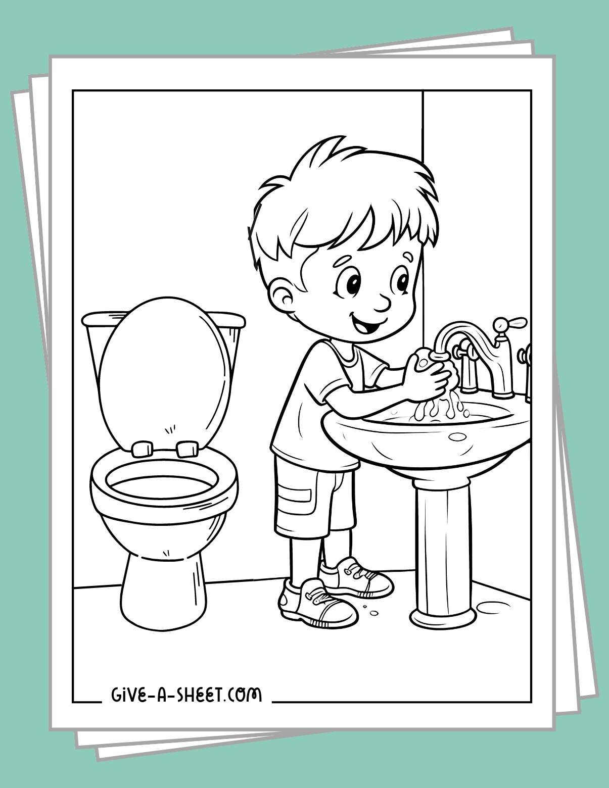 Printable potty training charts coloring pages.