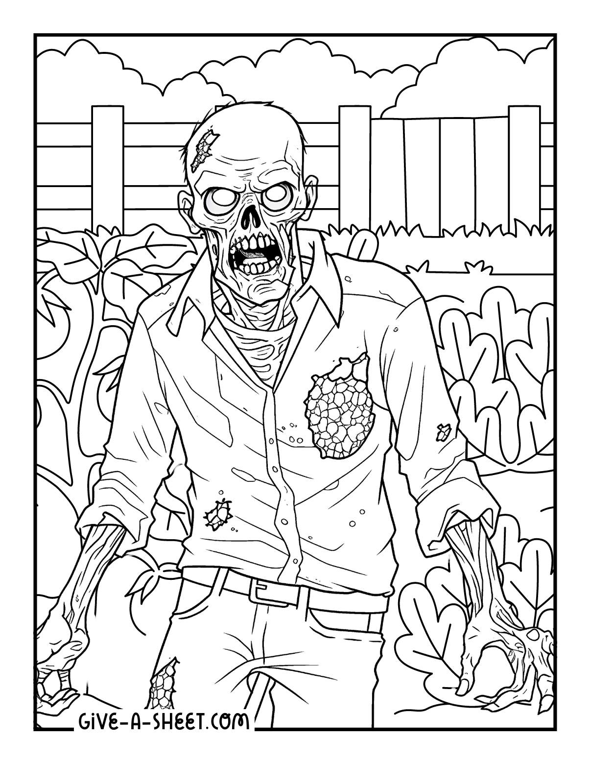 Zombie garden warfare coloring sheets for adults.
