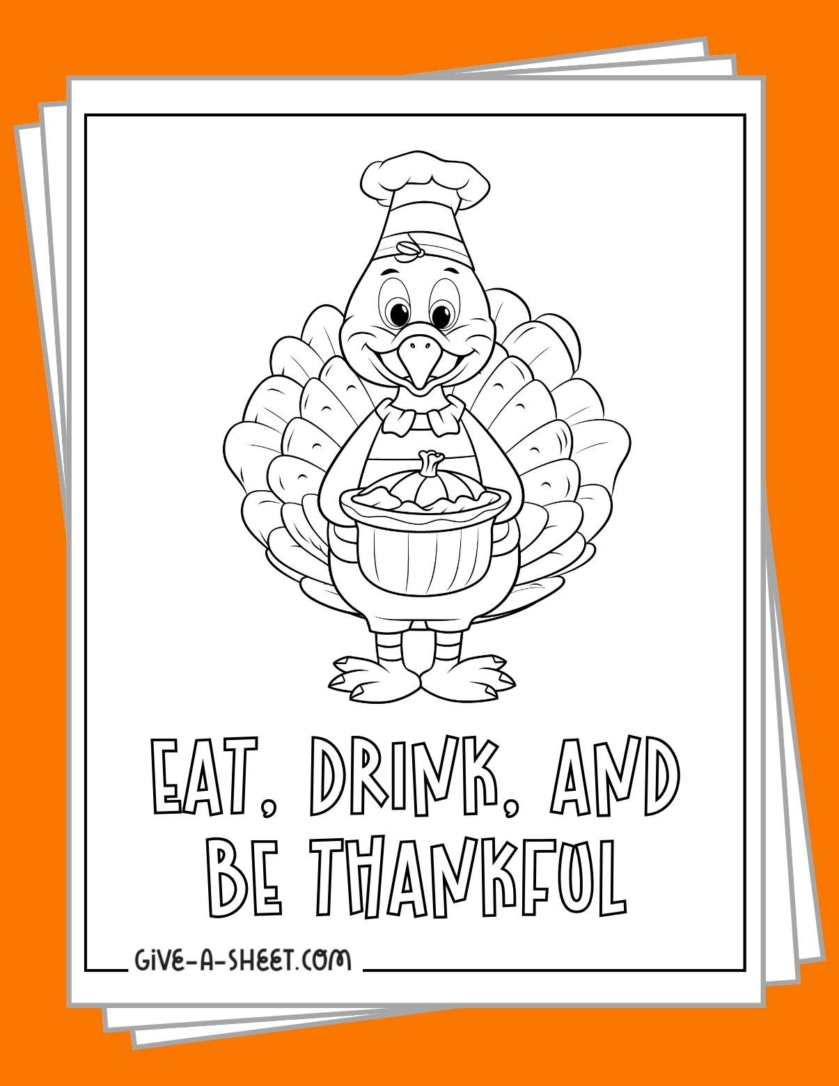 Free printable turkey coloring pages.
