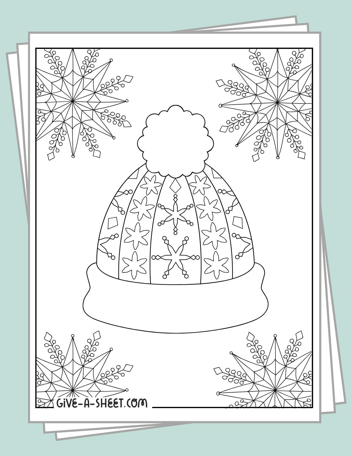 Free printable hat coloring pages.